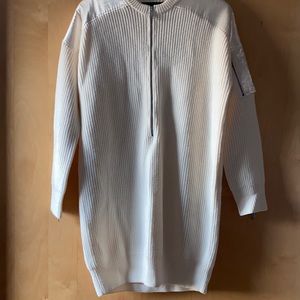 Maje and Schott cream sweater dress